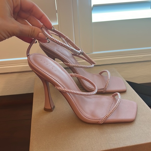RHINESTONE PINK HEEL - Picture 2 of 5